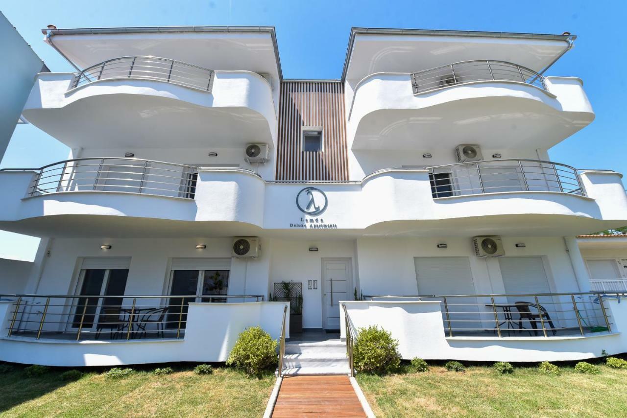 Lamda Deluxe Apartments Keramotí Kültér fotó